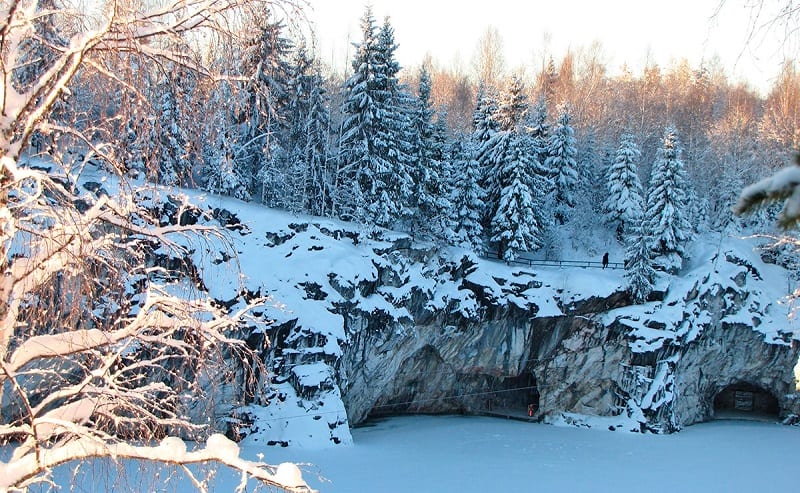 Gornyj park Ruskeala zimoj 2