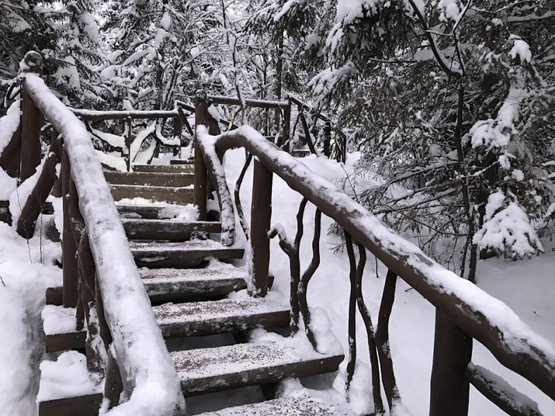 gorodskoj park Vakkosalmi Sortavala zima 2